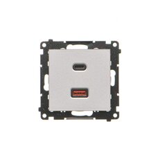 Nabíječka USB 2 násobná (přístroj s krytem), 1x USB typ C + 1x USB typ A, 30 W