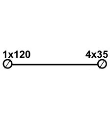 Blok DTS (5x)120/(5x)4x35 šedý ELEKTRO BEČOV UD5120.4