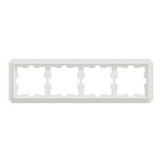 Rámeček Merten D-Antique, čtyřnásobný, lotus white, lesklý plast MEG4040-4735