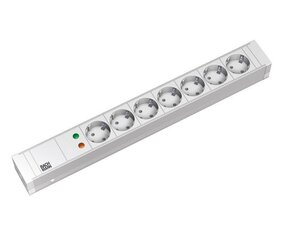 Bachman 333.004 19'' 1,5U 7xCEE7/3, white 1xOVP power, 2,0m, CEE7/7