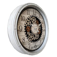 Nástěnné hodiny INA bílá, arabský ciferník, d510 mm GLOBO B992526