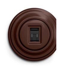 Rámeček GREENLUX KLIKLAP H/KRA Brown, krajní
