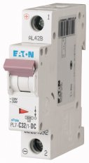 Jistič PL7-C32/1-DC-DC, char. C, 1-pólový, 10kA, 32A EATON 264892