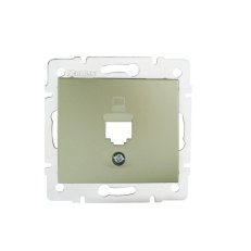 Adaptér datové zásuvky DOMO 1xRJ45 šampaňské 25925 Kanlux