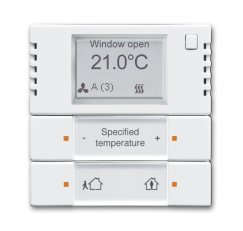 ABB KNX Snímač teploty s regulátorem 2-/4násobným studio bílá 6128/28-84-500