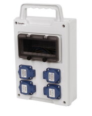 Zásuvková skříň EB 400000.V /8M EasyBOX IP44 pouze vydrátovaná, držadlo eb355