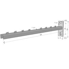 Nosník NPZM 500 ''GZ'' pro žlab 500/50, 500/100 ARKYS ARK-215150