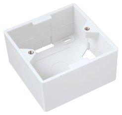 Box na omítku pro zásuvku SX9 bílý 80 x 80 x 32mm SOLARIX 23100090