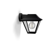 Nástěnné venkovní svítidlo PHILIPS Alpenglow E27 1x60W bez zdroje IP44, černá