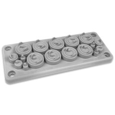 Průchodová deska RMC 17 (IP65) RAL 7035 šedá, V0 (bez kolíků) MOREK MBA1N17X11