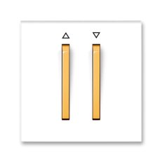 Kryt žaluziový 2 páčky s potiskem 3559M-A00662 43 bílá/ledová oranžová Neo ABB