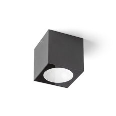 SENZA SQ stropní antracitová čiré sklo 230V LED 6W IP65 3000K RENDL R13625