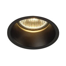 SLV HORN 1 vestavné svítidlo QPAR51 kulaté černé matné 50W vč. upínacích pružin