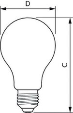 LED žárovka PHILIPS E27 ND 120W A67 827 2000lm CL