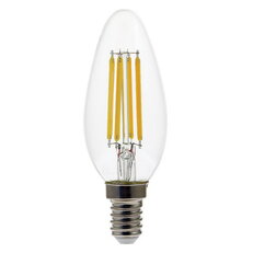 LED žárovka svíčka 4W, E14, 2700K, CRI 80, 320°, 470lm, PF 0,4, 38mA