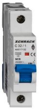 Instalační jistič AMPARO 10kA, C 32A, 1P SCHRACK AM017132--