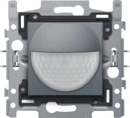 Detektor pohybu 230V/10A 180°/8m-ALU STEEL GREY NIKO 220-78010