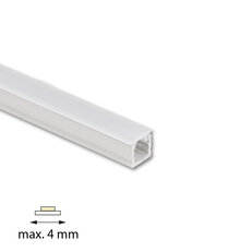 Přisazený hliníkový profil PA1, 7x6mm, mléčný difuz., 1m MCLED ML-761.042.74.1