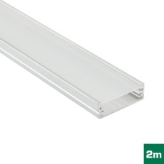 AL profil FKU15 G/W pro LED, s plexi, 2m, surový FK TECHNICS 4731077-S