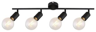 Lamar E27 4x 40W IP20 matná černá RABALUX 3989