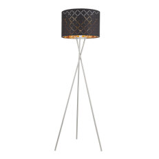 Stojací lampa CLARKE nikl 1xE27, max. 60W 230V GLOBO 15229S1