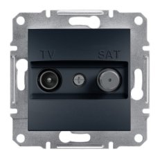 Asfora Zásuvka TV-SAT, průběžná 8db, antracit SCHNEIDER EPH3400371