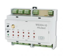 Elektrobock 3304 Přijímač na DIN lištu Un 5VDC 10 kanálový WS304-10-5VDC