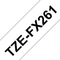 Páska BROTHER TZe-FX261, bílá/černá, 36 mm,  s flexibilní páskou
