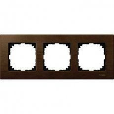 Merten Rámeček trojnásobný M-Elegance, Walnut SCHNEIDER MTN4053-3473