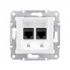 Sedna Zásuvka datová 2xRJ45 kat.6 STP, Polar SCHNEIDER SDN5000121