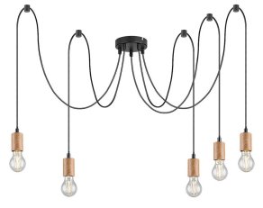 DOLLIEN E27 5x 60W IP20 matná černá RABALUX 72075