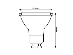 Světelný zdroj SMD LED, GU10, 5W, 400lm, RGB RABALUX 79004