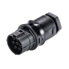 zásuvka vestavná gesis RST, 7-pól, šroubové svorky, M20, černá