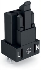 Zásuvka na desky plošných spojů rovné provedení 3pól. černá WAGO 890-803