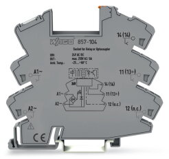 Reléová patice, vstupní jmenovité napětí AC/DC 24 V, pro elementární relé, 5 mm