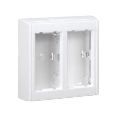 Nástěnná krabice s bočními víky CIMA PRO 4×K45 čistě bílá KONTAKT SIMON SBC200/9