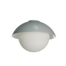 Přisazené svítidlo se skleněným stínidlem OSMONT LUKIDA 3 13W IP65II E27 šedá