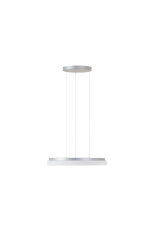 Závěsné LED svítidlo se skleněným stínidlem CARINA LE2 32W IP40 DALI 4K stříbro