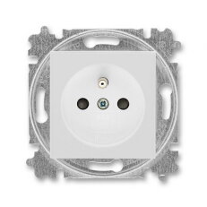 ABB LEVIT zásuvka s kolíkem šedá/bílá 6619H-A06357 16 (náhrada 5519)