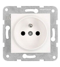 Zásuvka ČSN, bezšroubové svorky, bílá SCHRACK EV101249--