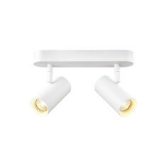NOBLO, nástěnné a stropní svítidlo, double, kulaté, 2700K, 12W, PHASE, 32°, bílé
