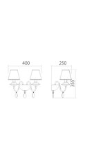 ELIZEE AP 2X28W E14 BRONZE (5.1.1)