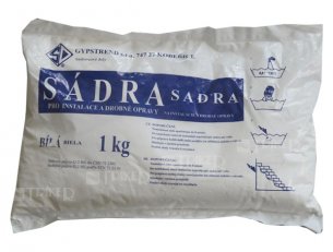 Sádra stavební a elektrikářská (šedá) 1 kg