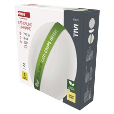 LED přisazené svítidlo TIVI B CLASS kruhové bílé 5,2W IP44 teplá EMOS ZM3415