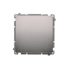 Ovládač zapínací ZVONEK, řazení 1/0, 10AX, 250V~, Inox BMD1.01/21