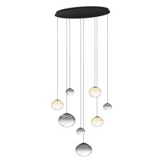 Závěsné svítidlo PANTOJA LED-CCT 46,4W IP20 černá/amber EGLO 390483