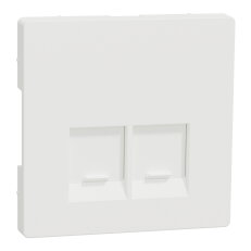 Centrální deska, Merten System D, RJ45, nordic white, termoplast MTN4572-6037