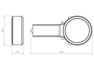 Montážní kryt, HaloX 250 délka tunelu 325mm s magnetem, do betonu KAISER 1283-76
