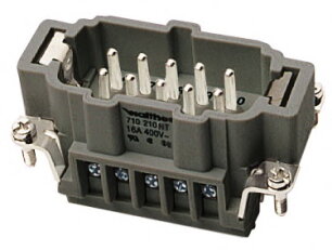 Vložka konektoru BHT 10 se šroubovými kolíčky WALTHER 710210HT