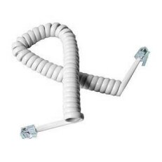 Telefonní kroucený kabel - bílý - 2m - 4 žíly, RJ11 M / RJ11 M 4140000003